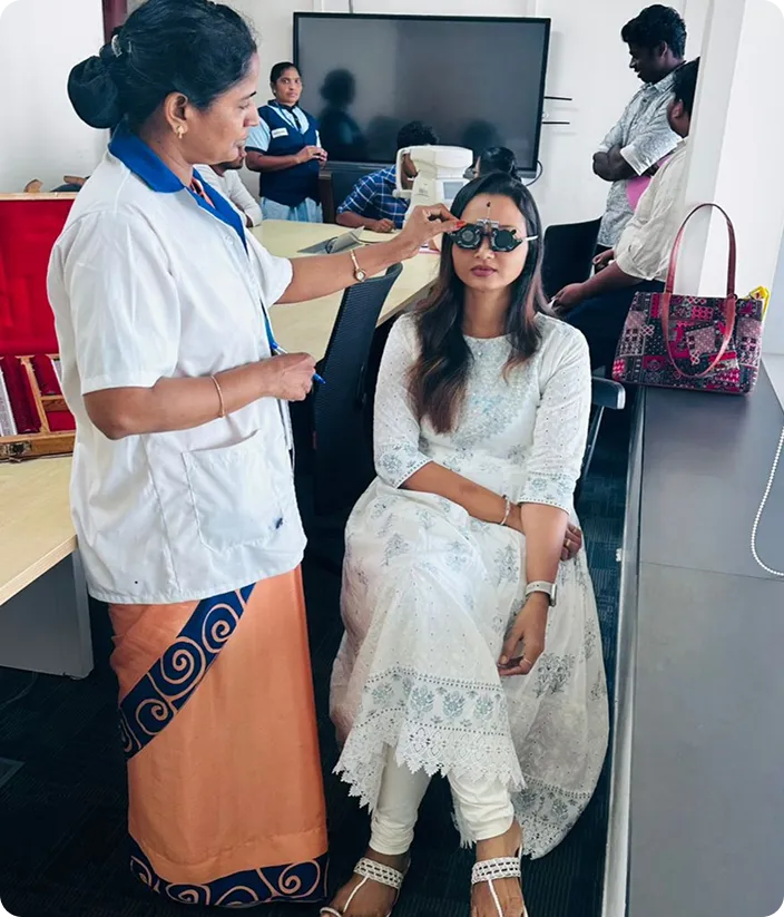 Eye care session